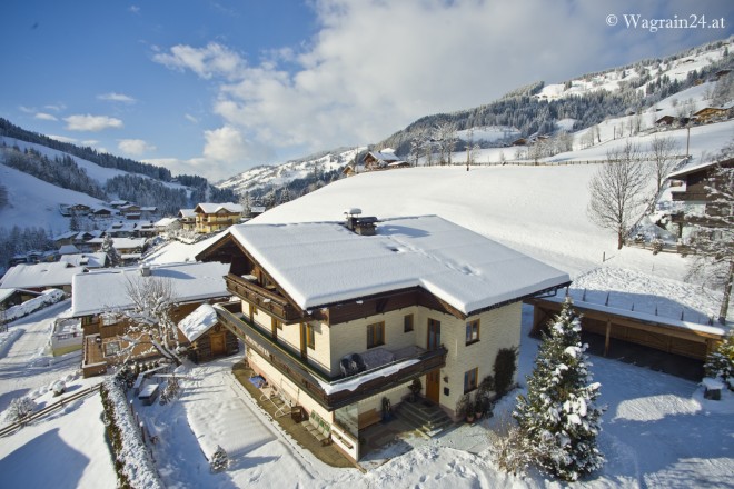 Foto - Luftaufnahme - Haus Schönleiten im Winter